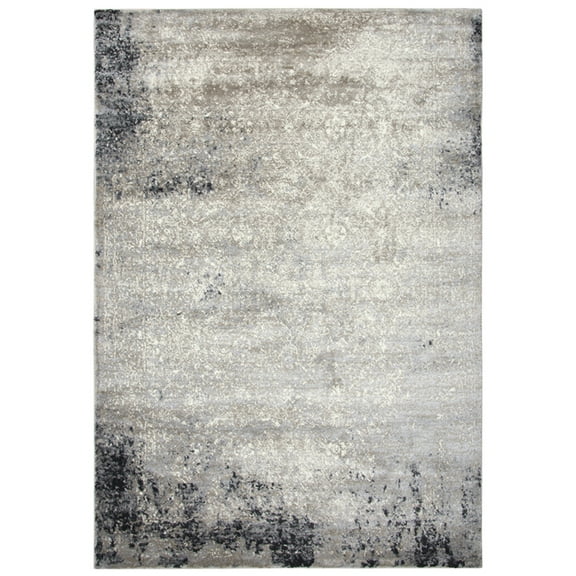 Encore 8' x 10' Traditional Over dye Beige/Gray/Rust/Blue Power-Loomed Area Rug
