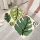 thumbnail image 5 of Alfombra de baño Leaf Plant - Esterilla absorbente antideslizante para puerta de entrada, dormitorio, moqueta moderna de poliéster, 16x24 pulgadas, 5 of 6