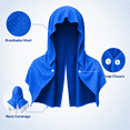 thumbnail image 4 of Cooling Hoodie Towel, Instant Cooling Microfiber Neck & Face Wrap, UPF 50 Sun Protection Hooded Ice Towel for Sports, Yoga, Running, Camping, Cycling & Outdoor Heat Relief, 4 of 7