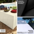 thumbnail image 4 of Efavormart 4FT Fitted WHITE Polyester Table Cover Commercial Grade Wedding Banquet Event Tablecloth For Event Tradeshow Use, 4 of 7