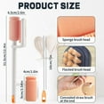 thumbnail image 3 of 1X Cleaning Brush Long Handled Cleaning Cup Brush Multi Gear Adjustable Double Inner and Outer Wall Cleaner Open the Tail with Brush, 3 of 7