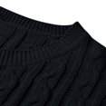 thumbnail image 6 of SELONE Lounge Sets for Women 2 Piece Outfits Dressy Ladies Solid Off Shoulder Cable Knitted Warm 2PC Loungewear Suit Set 7-Black XXXL, 6 of 7