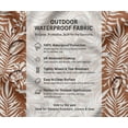 thumbnail image 5 of Outdoor Waterproof Taffeta Fabric - Soimoi Leaves Print Brown | UV Resistant | Ideal for Cushion Covers, Raincoats, Shower Curtains & More | 56" Width, 5 of 7