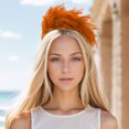thumbnail image 2 of Unique Bargains 1 Pc Headband Feathers Hair Accessories for Women Orange, 2 of 5