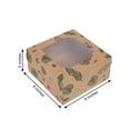 thumbnail image 3 of Efavormart 12 Pack | 6"x6"x3" Cake Boxes with Window, Tropical Leaf Disposable Bakery Box for Pastries, Cookies, Pie, Cupcakes, 3 of 11