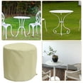 thumbnail image 6 of Furniture Dust Cover Outdoor Covers Waterproof Circle Tablecloth Beige, 6 of 6
