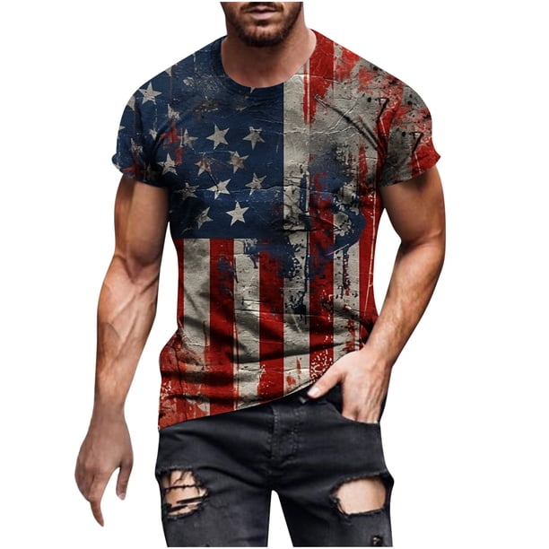 Camisas de Manga Larga para Hombres Blusa de Cuello Redondo de Impresión Cómoda, Camisa Casual de Poliéster para Uso Diario, de Fiesta Y de Primavera de Verano