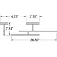 thumbnail image 5 of Access Lighting Adjustable LED Semi-Flush in Matte Black Color, 5 of 6