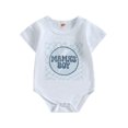 thumbnail image 1 of Mono de bebé y niños pantalones para niños pantalones para niños de manga corta, cuello redondo y botones, 1 of 4