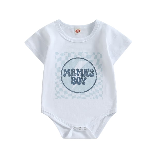 Mono de bebé y niños pantalones para niños pantalones para niños de manga corta, cuello redondo y botones