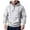 Light Gray, variant on Mens Hoodies Casual Half-Zip Hoodie Sweatshirt With Drawstring Hood Front Pockets Long Sleeve Pullover Soft Cotton Blend,Size S-2XL