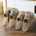 thumbnail image 2 of LEEy-World Slippers for Women Ladies Fashion Summer Solid Color Bright Leather Open Toe Flat Beach Sandals Womens Arch Support Slippers, 2 of 3