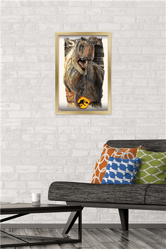Jurassic World: Dominion - Carnotaurus Focal Wall Poster, 14.725" x 22.375" Framed