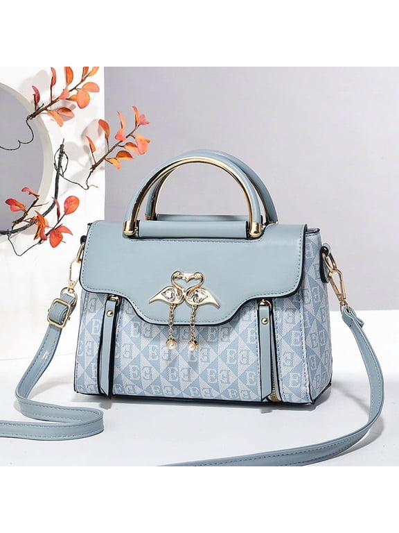 Handbags for Women with Multiple Internal Pockets in Pretty Color Combination, Women's Satchel Handbag