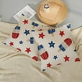 thumbnail image 5 of 4th of July Pillow Covers 16x16 Set of 2, Red Blue Stars Decor Patriotic Throw Pillows Independence Memorial Day Pillowcase Summer Outdoor Decorations Farmhouse Cushion Case for Couch Home, 5 of 6