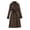Coffee, variant on Women's Trench Coat Double-Breasted Classic Lapel Overcoat Windproof Long Belted Jacket Fall Outerwear with Pockets
