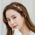 thumbnail image 4 of SHOWERORO 2PCS Fancy Barrettes for Women's Hair Alloy Decorative Accessory Pink, 4 of 5