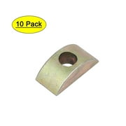 Uxcell 8mm Hole Dia. Furniture Connector Half Moon Nuts Spacer Washer Bronze Tone (10-pack)