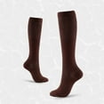 thumbnail image 5 of Brown Stockings 5 Pairs Sock Compression Socks Knee High Support Stockings for Men Women, 5 of 5