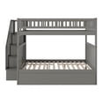 thumbnail image 2 of Woodland Staircase Bunk Bed Full over Full with Twin Size Urban Trundle Bed in Grey, 2 of 3