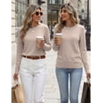 thumbnail image 5 of Zeagoo Womens Wool Blend Sweater Crewneck Long Sleeve Tops Fashion Clothing, 5 of 6