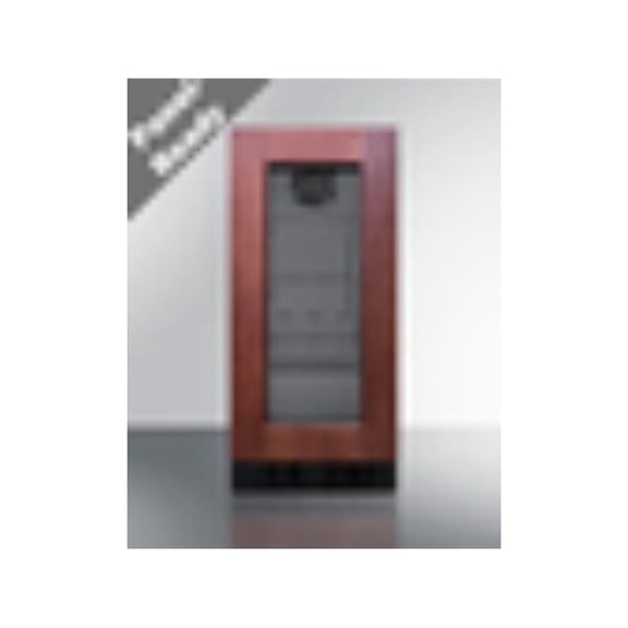 Summit ASDG1521PNRLHD 14.75 in. Wide Frost-Free Built-In Beverage Center - Black