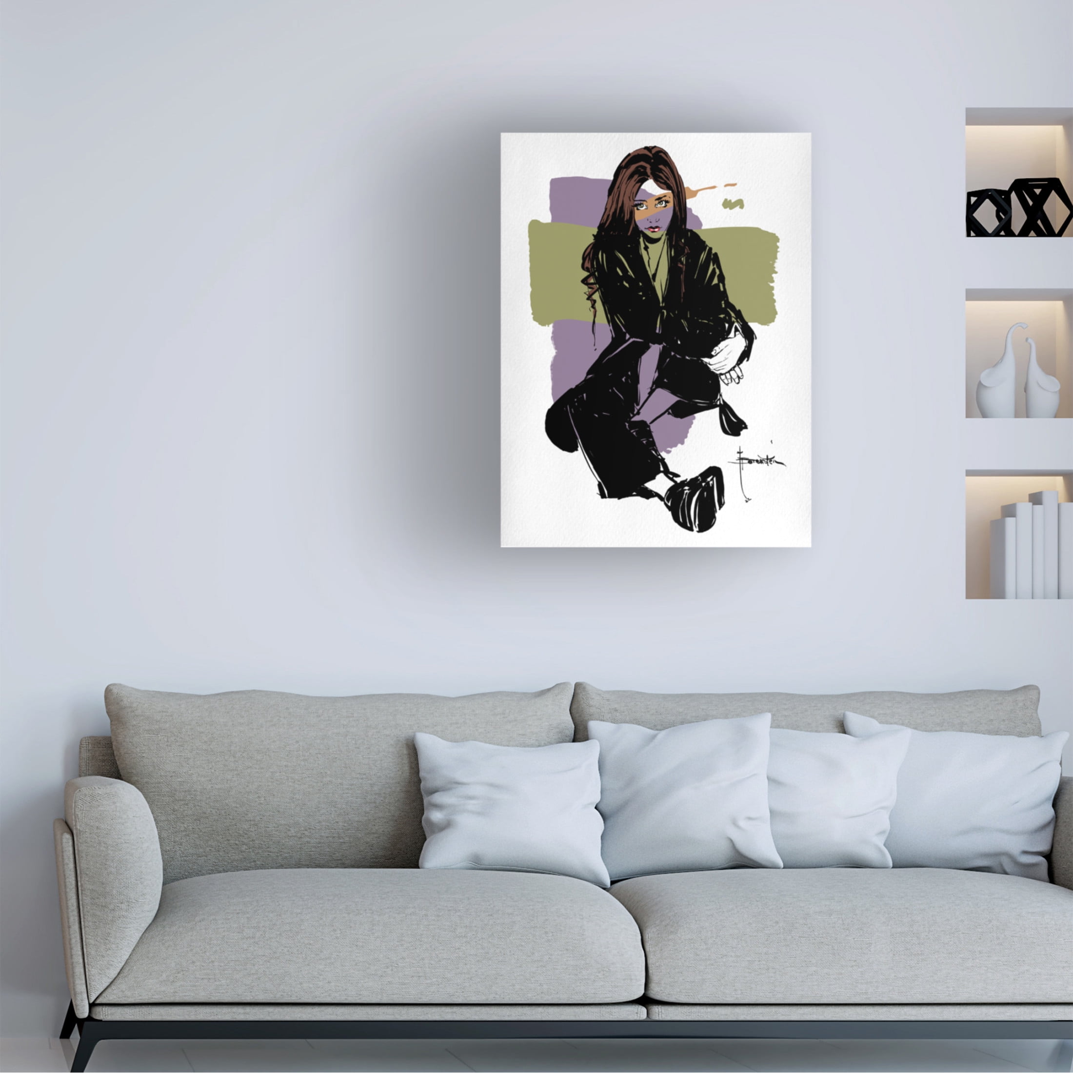 Canvas Wall Art - TMBorenstein 'Innocent' Wall Art for Living Room, Bedroom, or Office Décor by Trademark Fine Art - 14 x 19 Inches
