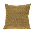 thumbnail image 1 of HomeRoots 402719 Jacquard Diamond Pattern Decorative Mustard Yellow Throw Pillow, 1 of 1
