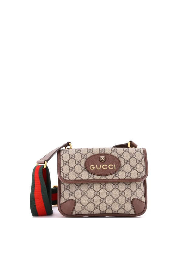 Pre-Owned Neo Vintage Flap Messenger GG Coated Canvas Small By Rebag