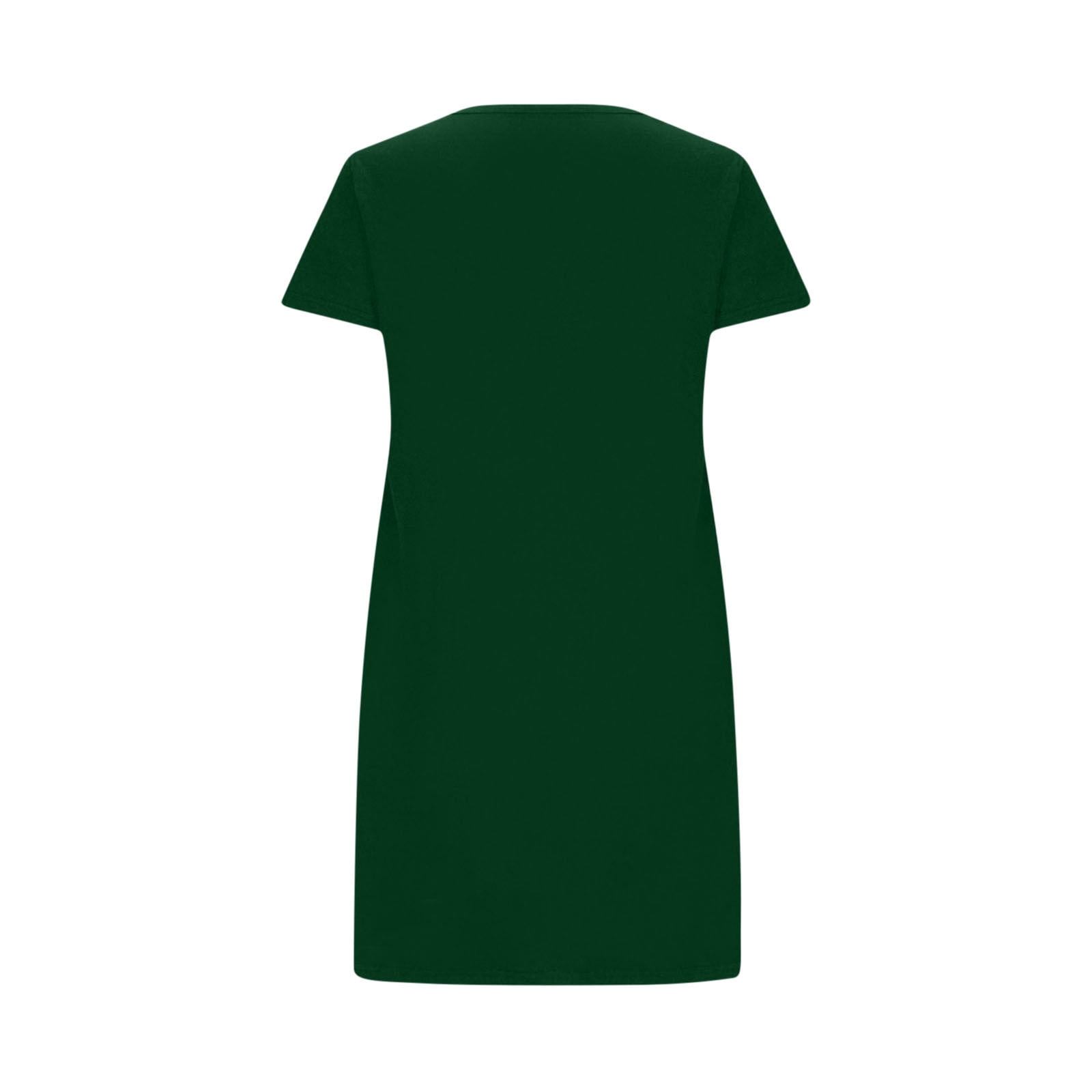 Plus Size Dresses Sevevn Women's Plus Size Casual Short T Shirt Dress Short Sleeve Straight Mini Tee Shirt Dress Army Green XXXXL