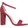thumbnail image 4 of Womens Steve Madden Carrson Ankle Strap Dress Sandals, Red Suede, 4 of 6