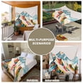 thumbnail image 6 of Mountains Teal Small Tapestry for Bedroom Wall Hanging Tapestry,Yellow Red Turquoise Abstract Painting Art Ceiling Backdrop Tapestries Poster Blanket Wall Decor for Teens Room Living Room 23" x 28", 6 of 8