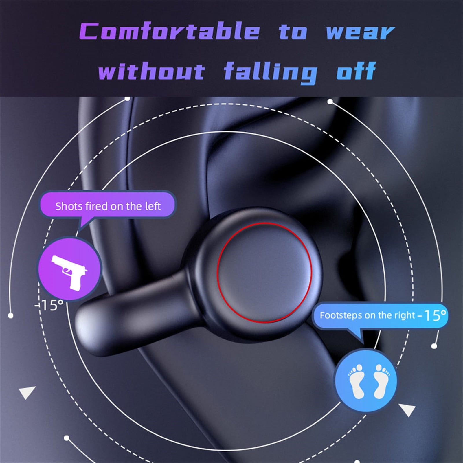 Bluetooth Headset with Microphone, Open Ear Headphones, Dual Connect Bluetooth 5.4 Headphones with Noise Cancelling & Mute, Wireless Headset with Mic for Work, Mobile, Tablets, Laptops(Black)