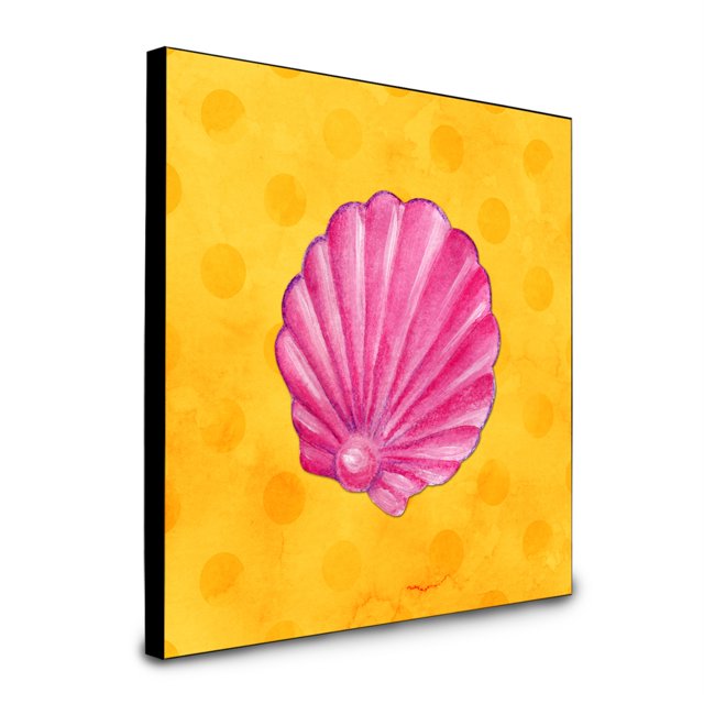 "Treasures Pink Sea Yellow Polkadot Panel decoración de pared, multicolor" Caroline's Treasures BB8242UP88