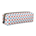 thumbnail image 1 of Easygdp Red Blue Polka Dots para Estuche de Lápices de Cuero, Estuche de Papelería de Cuero, Estuche de Gran Capacidad con Cremallera, 1 of 7