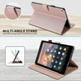 thumbnail image 6 of Dteck Case for All-New Fire HD 10 Tablet (9th/7th/5th Generation, 2015/2017/2019 Release) - Slim PU Leather Folio Stand Smart Cover with Auto Wake/Sleep for Amazon Fire HD 10.1 inch, Rosegold, 6 of 8