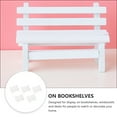 thumbnail image 3 of 5pcs Miniature Landscape Bench Ornament Home Decoration Mini Wooden Garden Bench, 3 of 9