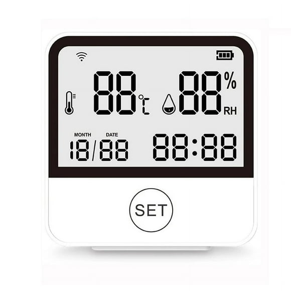 Tuya Smart WIFI Temperature and Humidity Sensor Indoor Hygrometer Thermometer with LCD Display Support Assistant