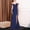 Navy, variant on Women Sleeveless Formal Maxi Dresses, Women Long Evening Gown, Women's V Neck Fitted Waist Hugging Hips Slim Fishtail Skirt Maxi Formal Evening Gown Dress Red, S