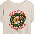 thumbnail image 3 of National Lampoon's Christmas Vacation - It's A Funny Squeaky Sound - Women's Oversized T-Shirt, 3 of 5