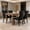 Black, variant on Velvet Tufted Dining Chairs Set of 4, Upholstered Accent Chairs with Solid Wood Frame for Kitchen & Dining Room