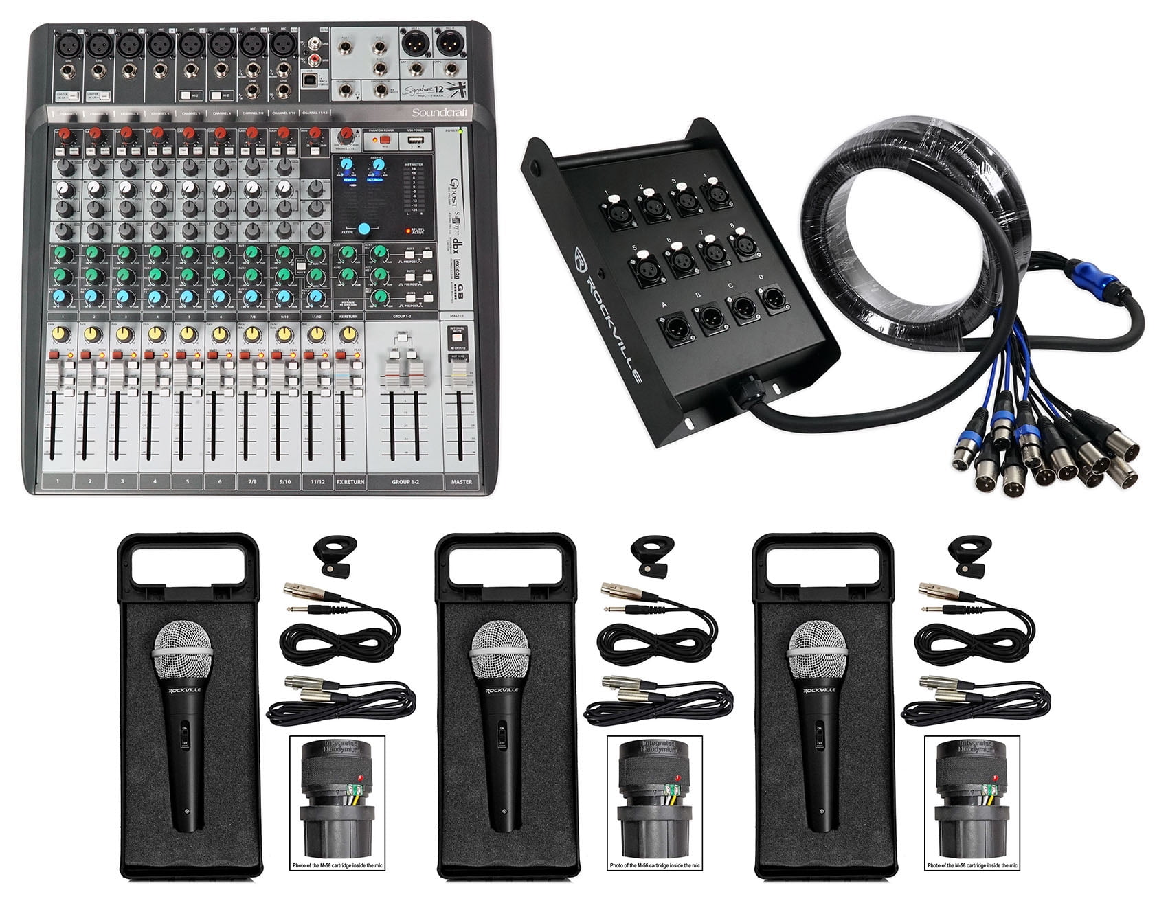 Soundcraft Signature 12 MTK 12MTK Mixer w/ Interface+Snake Soundcraft Signature 12 MTK 12MTK Mixer w/ Interface+Snake