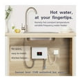 thumbnail image 4 of Mini Electric Water Heater LCD 5500W Tankless Instantaneous Home Bathroom Shower Hot Water Fast Heating Remote Control ,Digital Temperature Display, 4 of 7