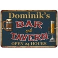 thumbnail image 1 of Dominik's Green Bar & Tavern Rustic Sign 8 x 12 Matte Finish Metal 108120047862, 1 of 1