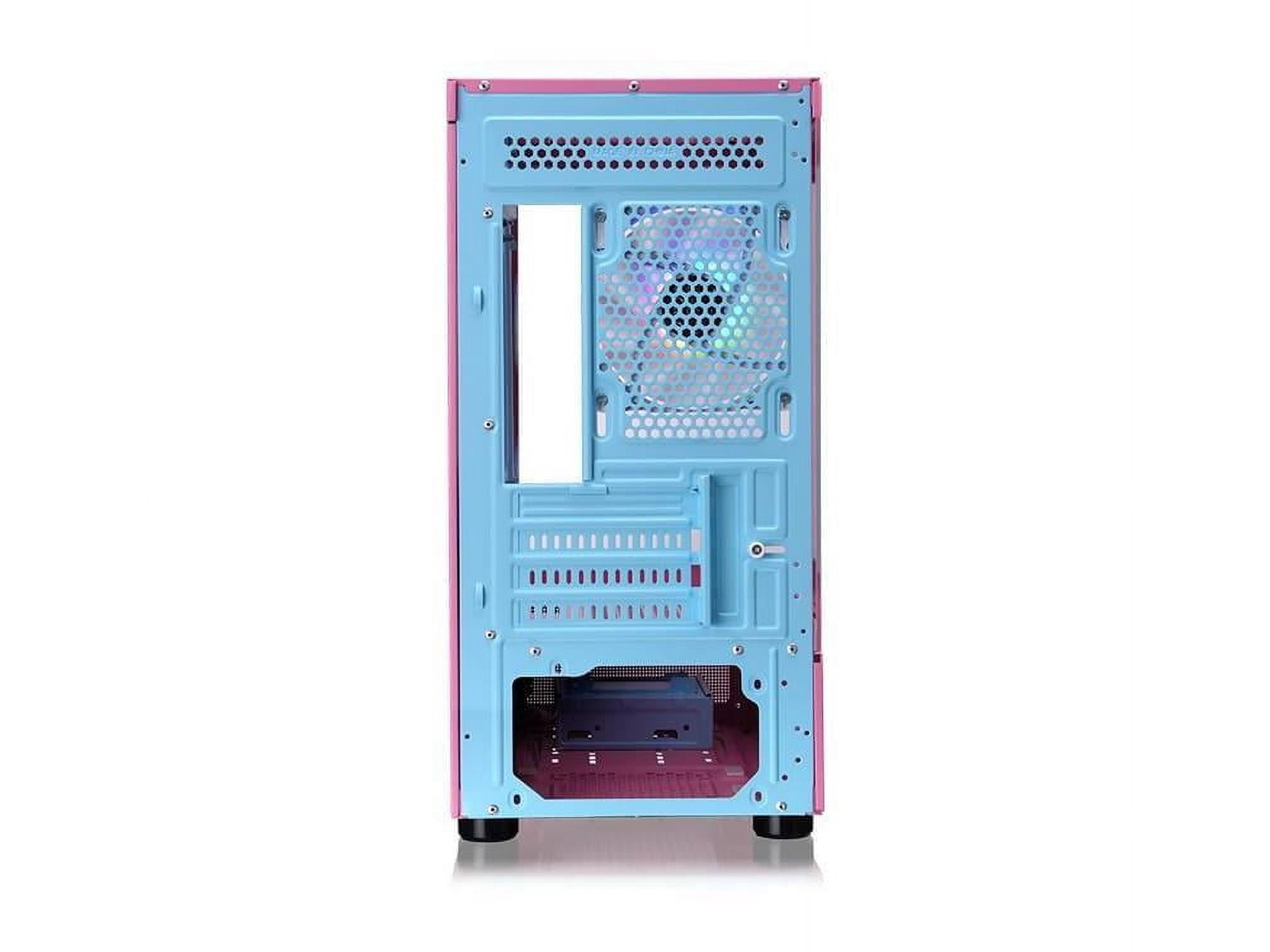 Thermaltake View 170 TG ARGB Bubble Pink Micro Chassis - Micro Tower - Bubble Pink - Tempered Glass, SPCC - 3 x Bay - 3 ? 120mm Fan(s) Installed - Micro ATX, Mini ITX Motherboard Supported - 2 x Fa...
