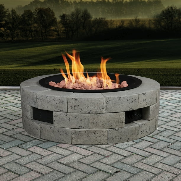 35" Round Gas Fire Table