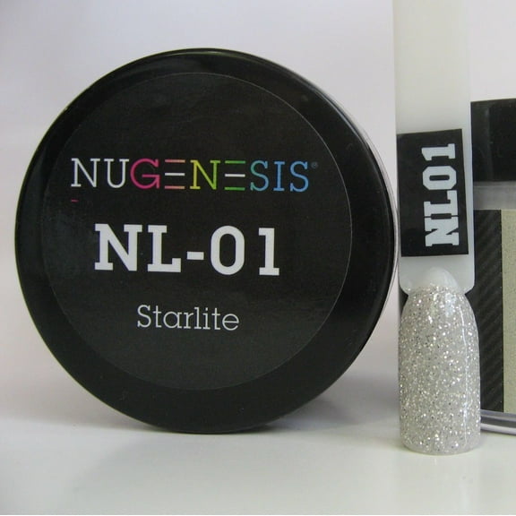 NUGENESIS Nail Color Dip Dipping Powder 1oz/jar - NL01 STARLITE