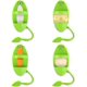 thumbnail image 4 of 2 uds comedero para pájaros al aire libre comedero para pájaros colgante alimentador para loros dispensador de comida para pájaros dispensador de semillas para pájaros al aire libre Rojo Verde MX-0128516FYD, 4 of 5
