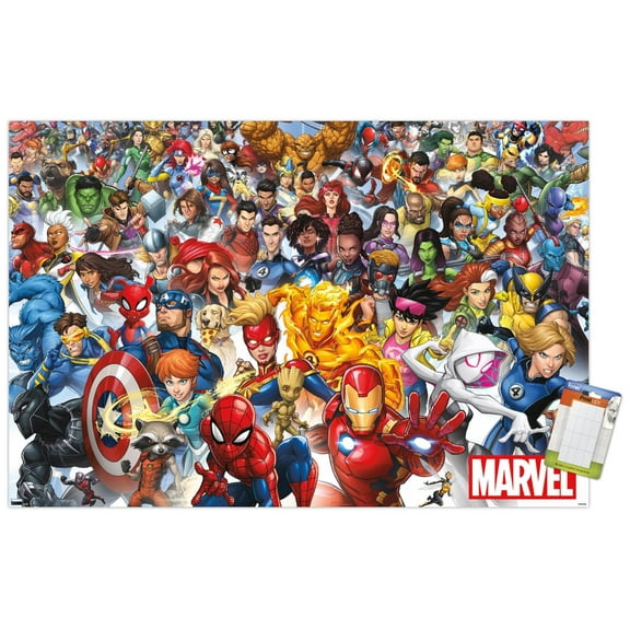 Marvel Comics - The Marvel Lineup 2023 Wall Poster, 14.725" x 22.375"