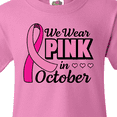 thumbnail image 4 of Inktastic Breast Cancer Awareness We Wear Pink in October Youth T-Shirt, 4 of 5